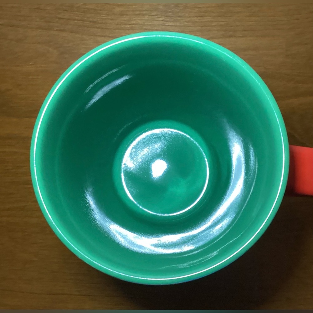 Starbucks 2024 Holiday Ceramic Mug with Red Handle - Picture 4 of 7